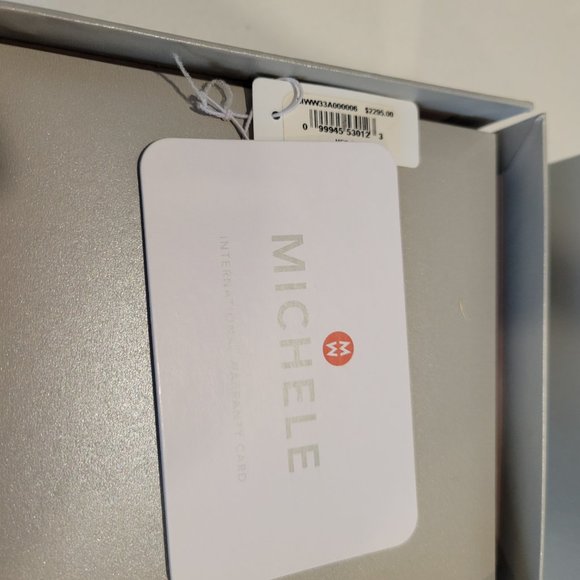 Michele Meggie Diamond Dial Watch Head Bracelet, 33mm - Picture 5 of 10